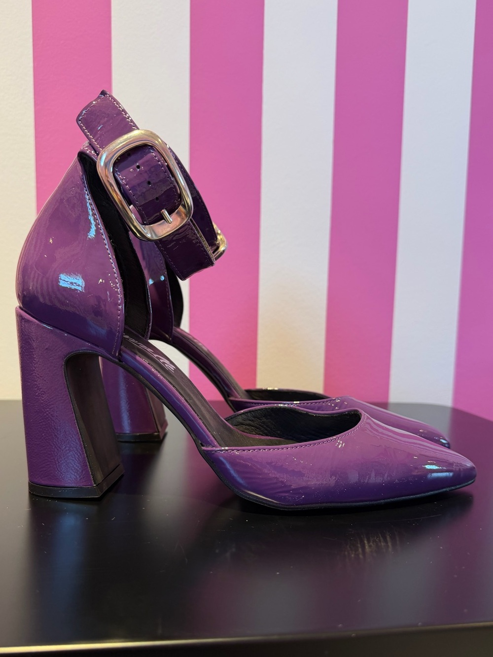 Purple Naplack D’Orsay Style Pump
